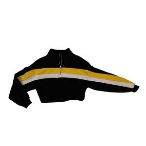 Half-Zip Cropped Sweater.